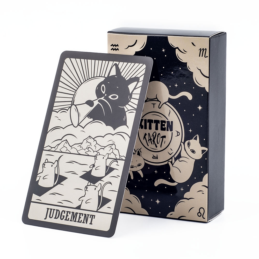 Tarot Deck With Guidebook - 새끼 고양이 타로 데크 78Pcs 초보자를위한
