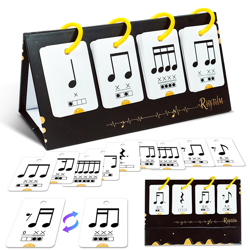 Blank Sheet Music Notebook - 【Y】72PCS 음악 계몽 학습 카드 음표