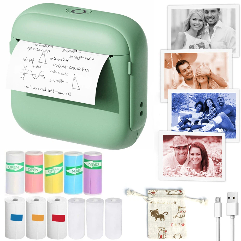 Mini Pocket Thermal Printer Paper Roll - 미니 포켓 블루투스 잉크리스 감열 프린터