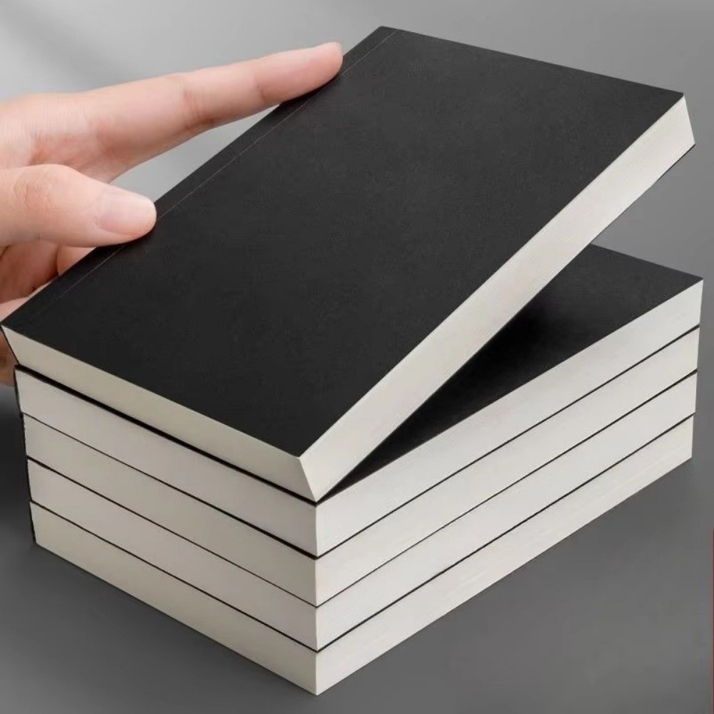 Vintage Leather Journal Notebook - 새로운 포켓 A6 노트북 256페이지 128장