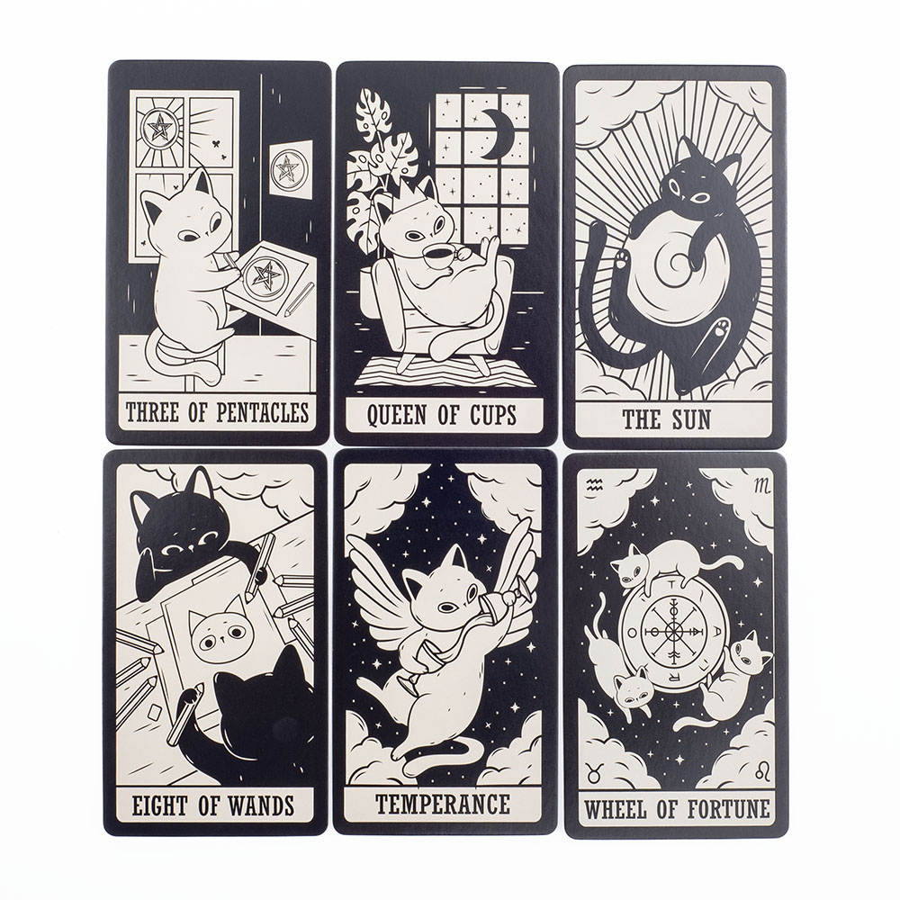 새끼 고양이 타로 데크 78Pcs 초보자를위한 귀여운  - Tarot Deck With Guidebook 리뷰 및 가격