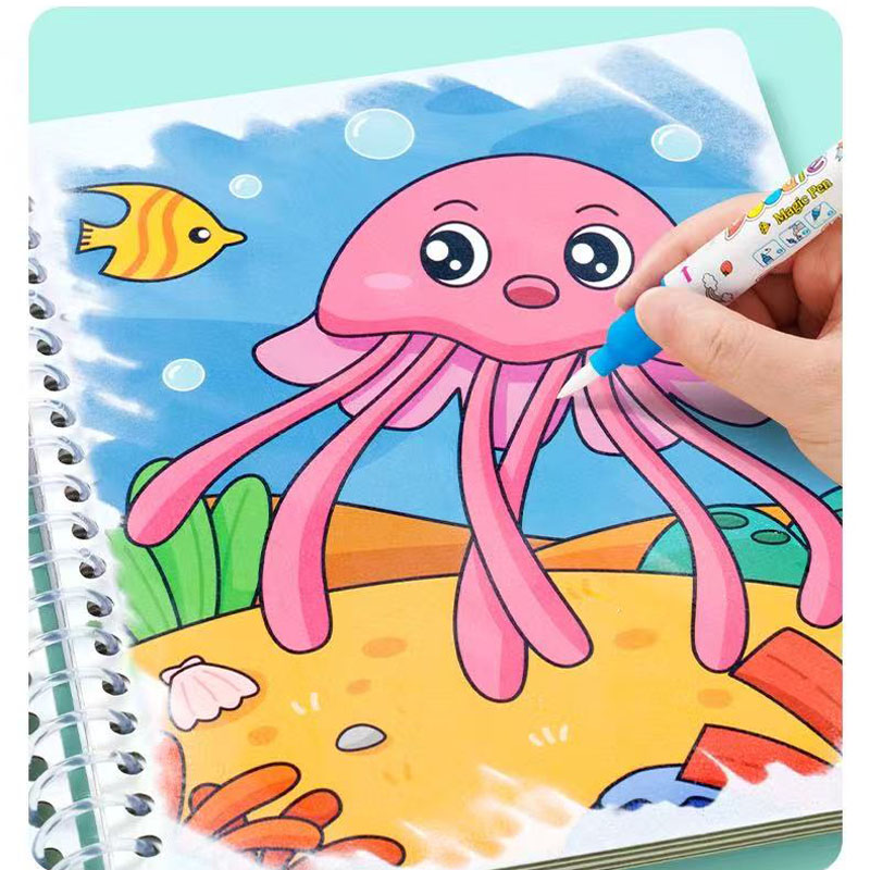 마법의 물 그림책 어린이 그림 장난감 재사용 가능한 색 - Reusable Water Magic Coloring Book 리뷰 및 가격