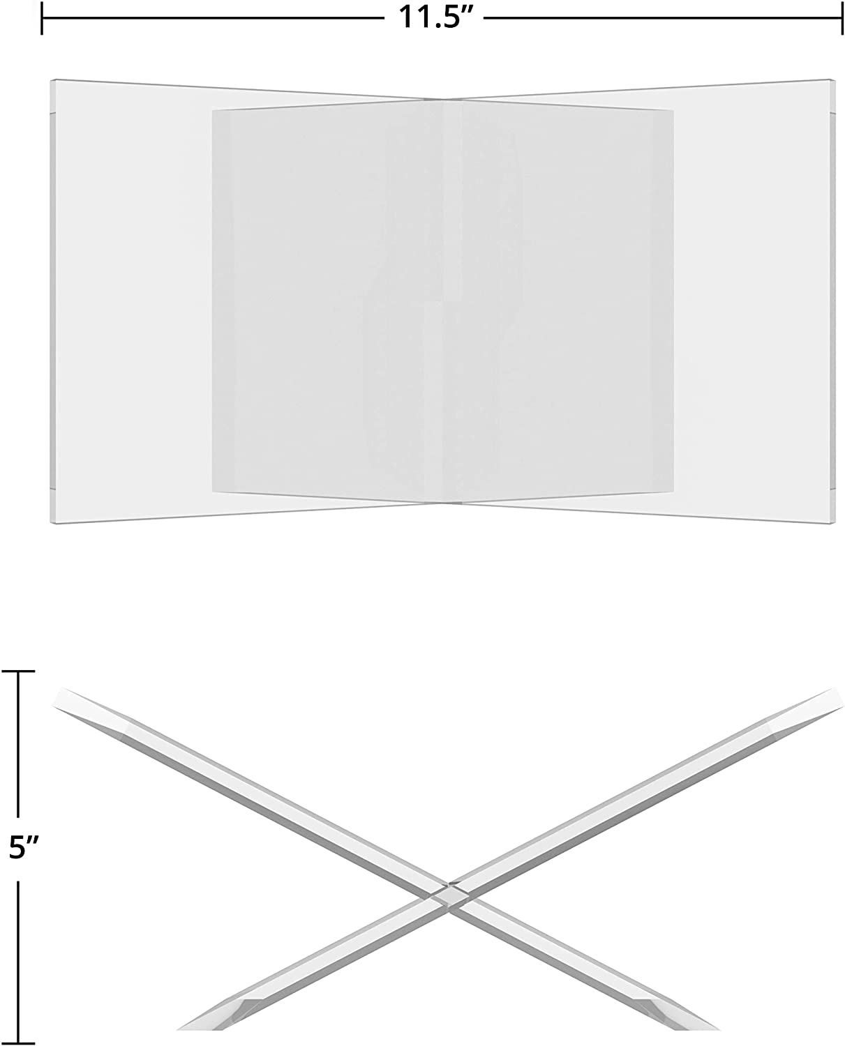 투명 아크릴 오픈북 디스플레이 스탠드 잡지 및 책꽂이 - Clear Acrylic Book Stand Holder 리뷰 및 가격