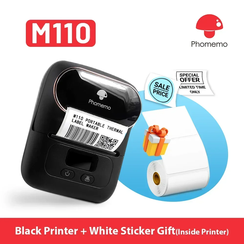 Phomemo M110 미니 휴대용 프린터 열 라벨 프 - Mini Pocket Thermal Printer Paper Roll 리뷰 및 가격