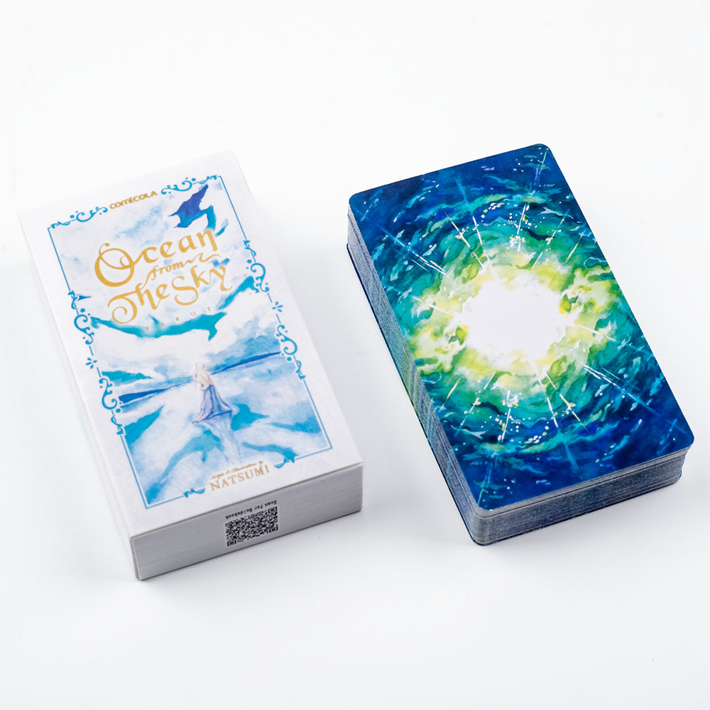 10.3*6cm 손으로 그린 수채화 타로 카드 - 하늘 - Tarot Deck With Guidebook 리뷰 및 가격