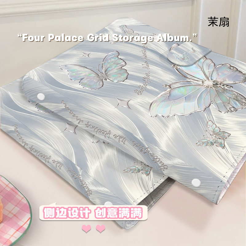 실버 무지개 빛깔의 나비 A5 카드 바인더 방수 Kpo - Kpop Photo Card Binder 3 Inch 리뷰 및 가격