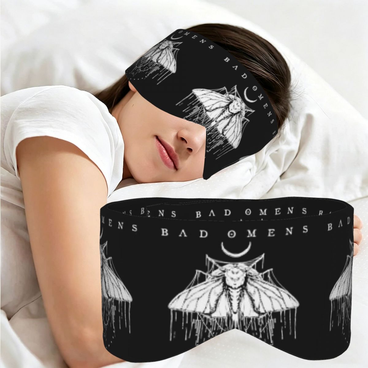 Bad Omens 노아 플란넬 록 뮤직 수면 아이 마스 - Music 리뷰 및 가격