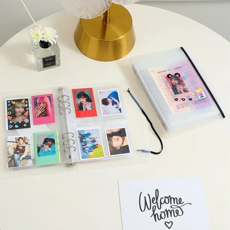 사진을위한 A5 포토 카드 홀더 앨범 바운드 포토 카드 - Kpop Photo Card Binder 3 Inch 리뷰 및 가격