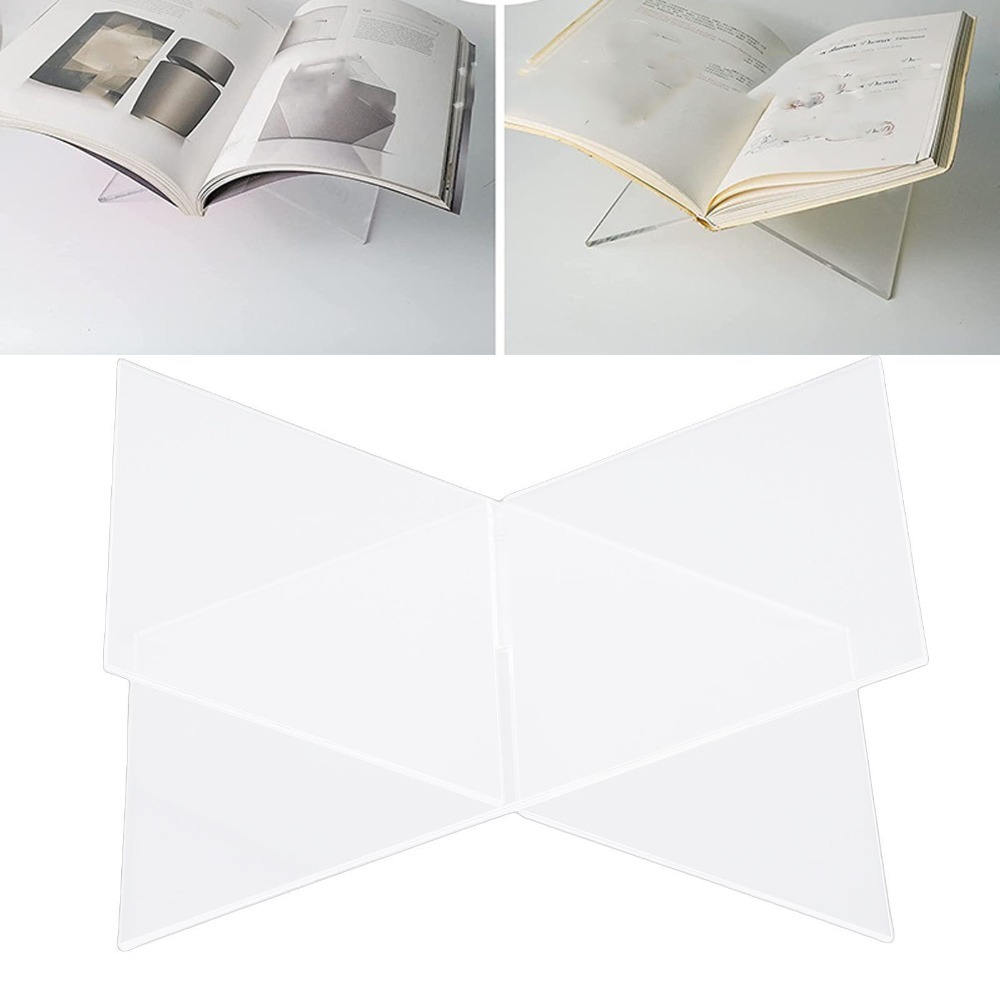 X자형 디자인 아크릴 책 거치대 1세트, 투명 아크릴  - Clear Acrylic Book Stand Holder 리뷰 및 가격