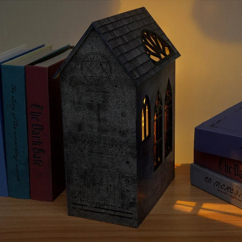 매직 레스토랑 책장 홈 데코레이션, 새로운 레트로 DI - Diy Wooden Book Nook Kit Shelf Insert 리뷰 및 가격